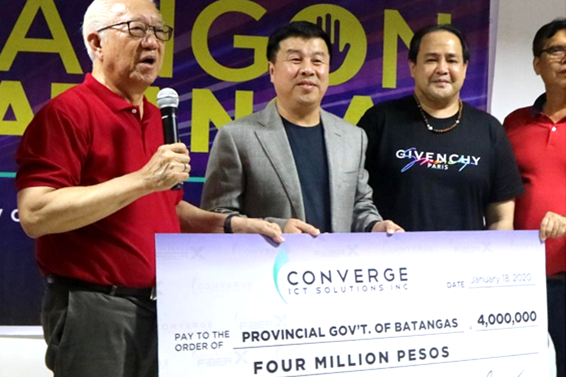 Converge ICT donates to Taal eruption victims