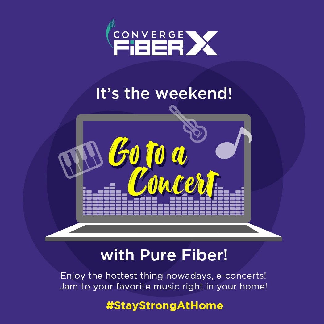 Go to a concert with pure fiber! Enjoy the hottest thing nowadays, e-concerts! Jam to your favorite music right in your home!