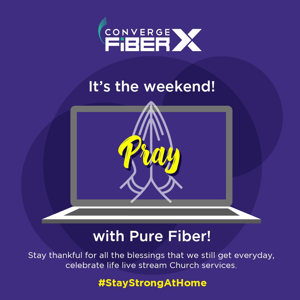 Pray with pure fiber! Stay thankful for all the blessings that we still get everyday, celebrate life live stream Church services.